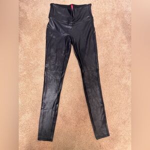 SPANX Faux Leather Leggings in Black